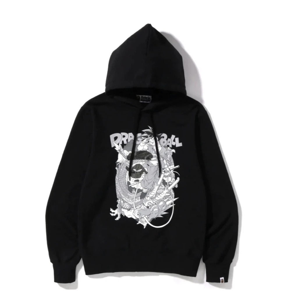 Bape x Dragon Ball Z SS22 Pullover Hoodie Black Size M